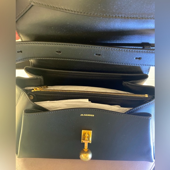 NWT Jil Sander Almond Medium Leather Shoulder Bag - Picture 13 of 16